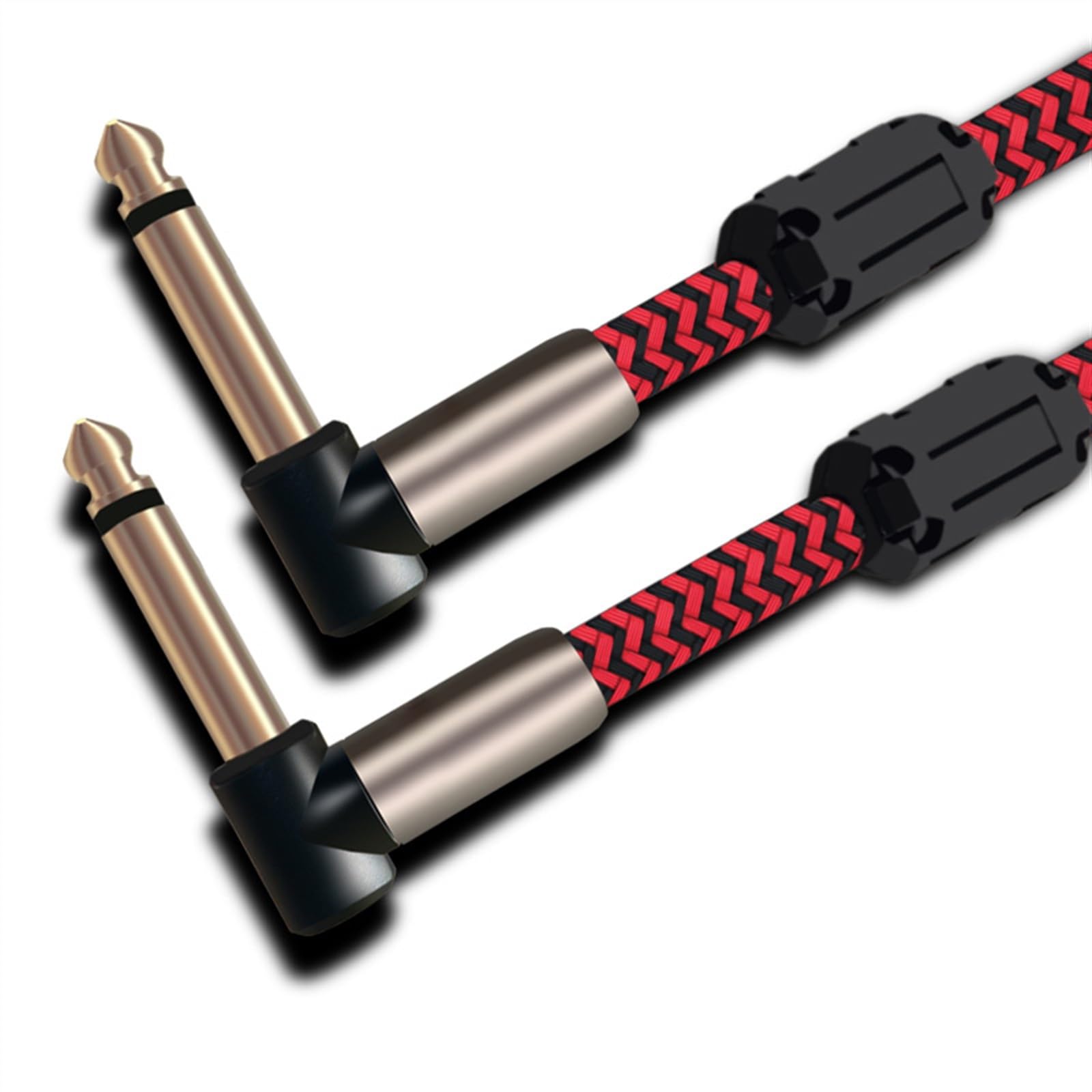 akcesoria do gitary Kabel Gitarowy Hifi MONO 6.35mm Do 6.35mm Do Organów Elektronicznych Kąt 1/4 W TS Jack Do Jack Instrument Cable (Color : 01, Size : 12meter)