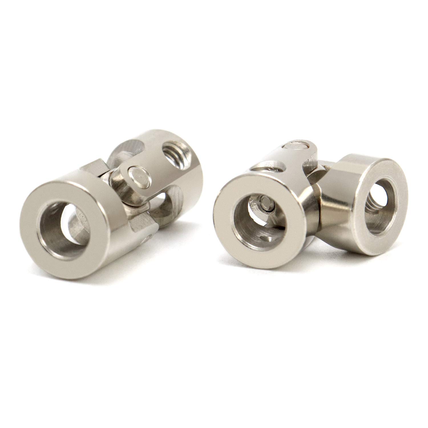QWORK® 4-pak 6mm do 6mm metalowy wał sprzęgający połączenie silnika przegub uniwersalny, uniwersalny wał przegubowy
