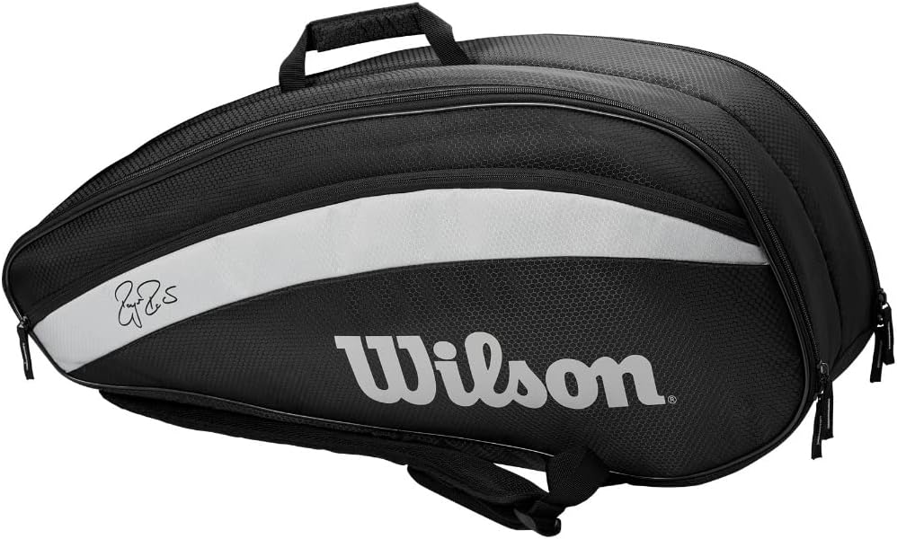 WILSONRoger Federer Team 6 Pack Tennis Bag - Black