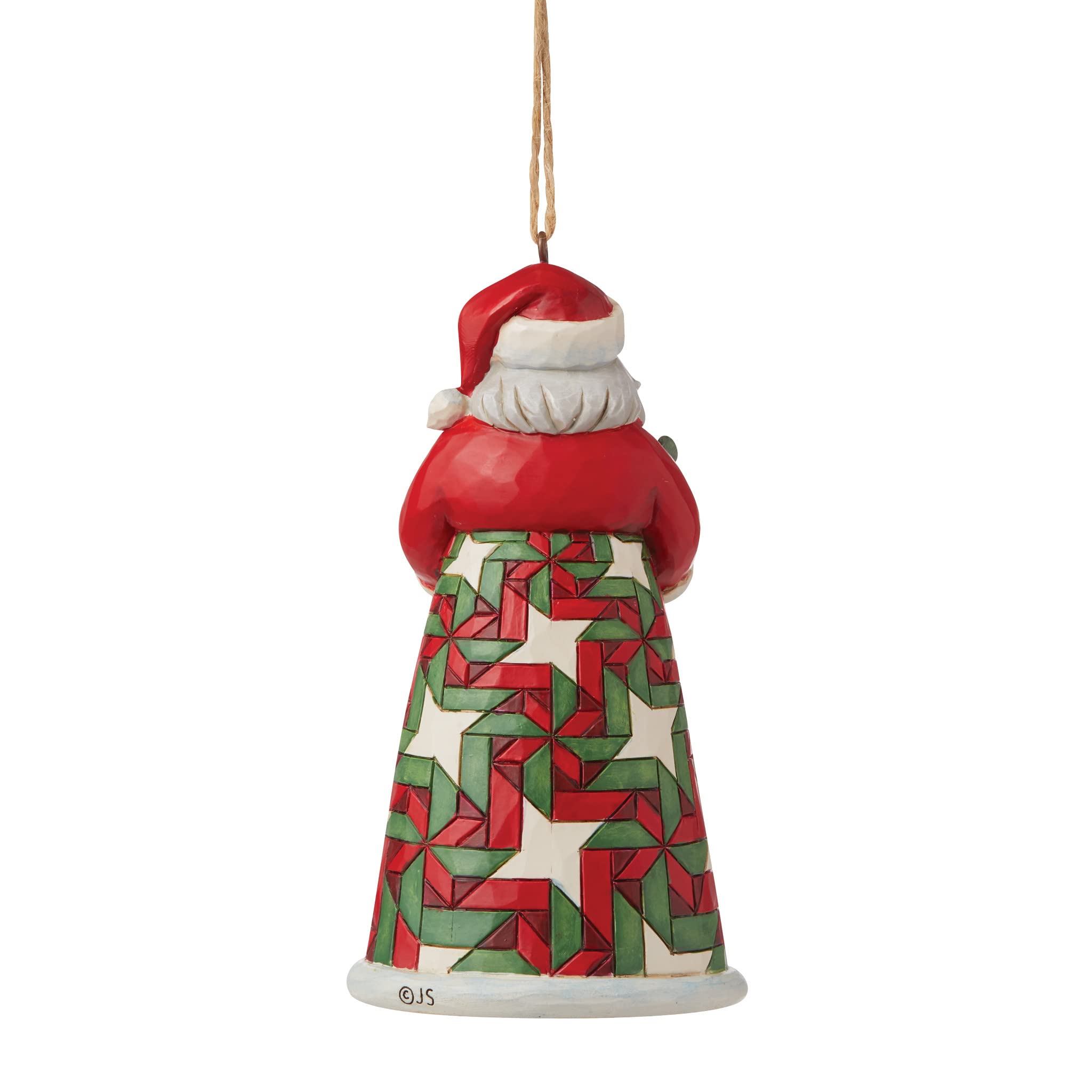 Enesco Jim Shore Heartwood Creek - Babbo Natale nero con braccia, pieno di regali