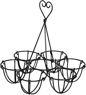 Angoily Panier à œufs en fil métallique - Support pour œufs - Noir