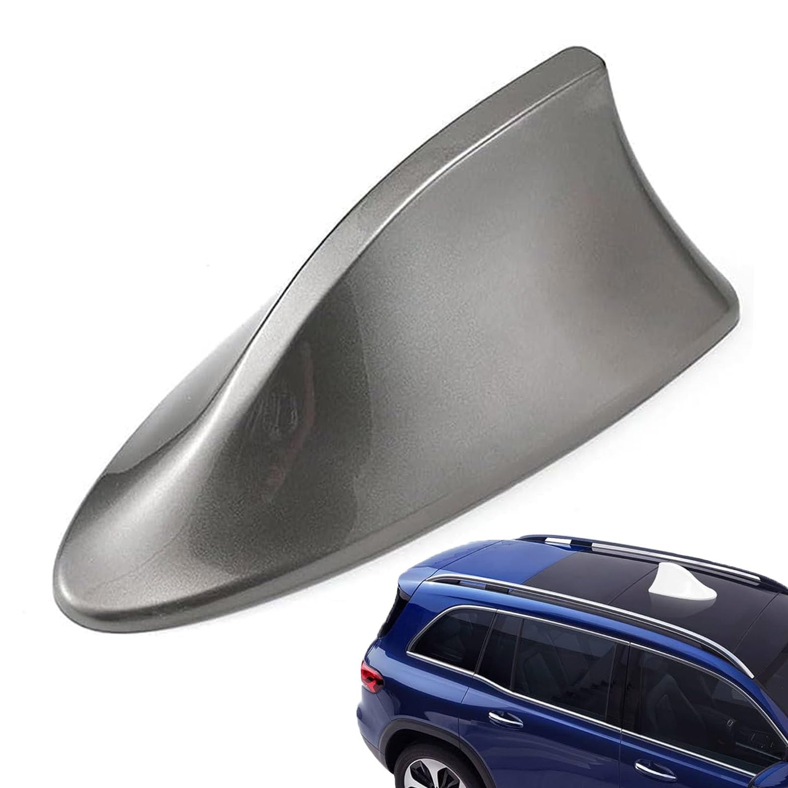 ZCZMAD Car Shark Fin Antenna for Honda CRV CR-V 2012 2013 2014 2015 2016, Car Top Roof Radio Aerials Waterproof and Low Wind Resistance 6.7 * 2.9 * 2.5'',B/Grey