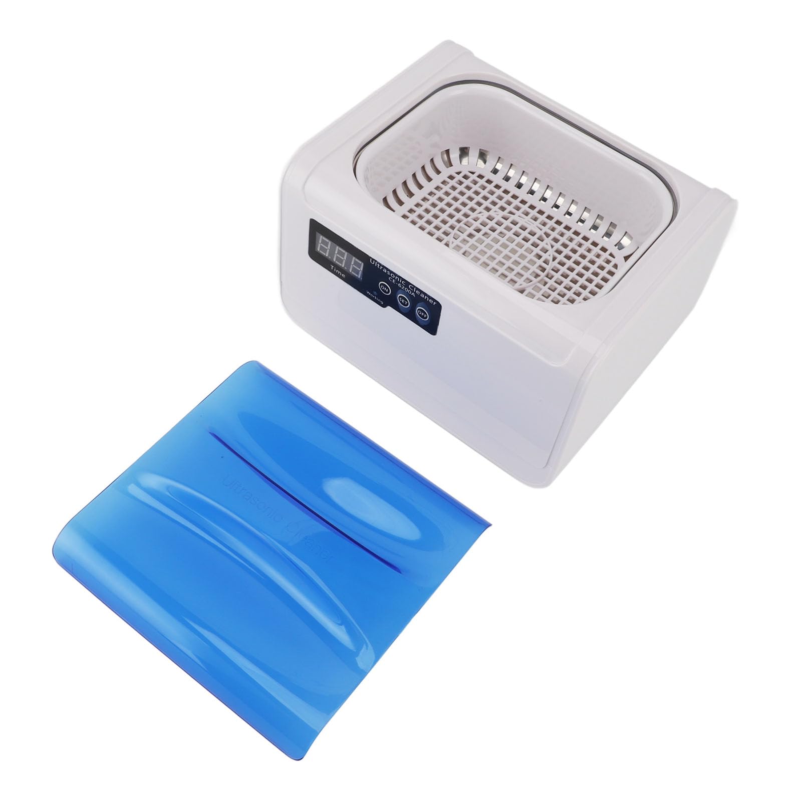 BROLEO Limpiador por Ultrasonido Dentaduras Postizas para el Hogar Joyería Tirantes Gafas Máquina Ultrasónica Suministros de Limpieza Pequeños Máquina de Limpieza Limpiador de Manchas