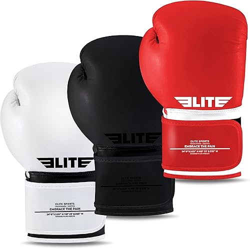 Best Boxing Gloves for Men and Women Training Sparring Kick Boxing Gloves for Pro Fighters Complimentary Hand Wraps and Mesh Bag Negro y negro,
