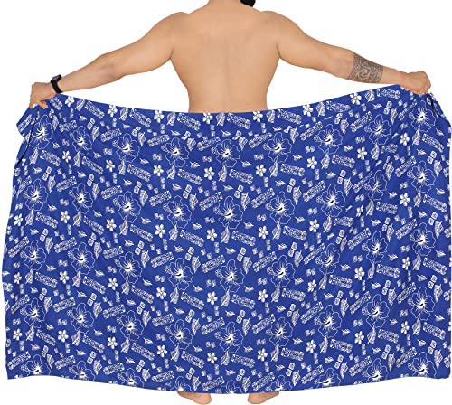 LA LEELA Men's Sarong Swim Bath Trunk Aloha Wraps4