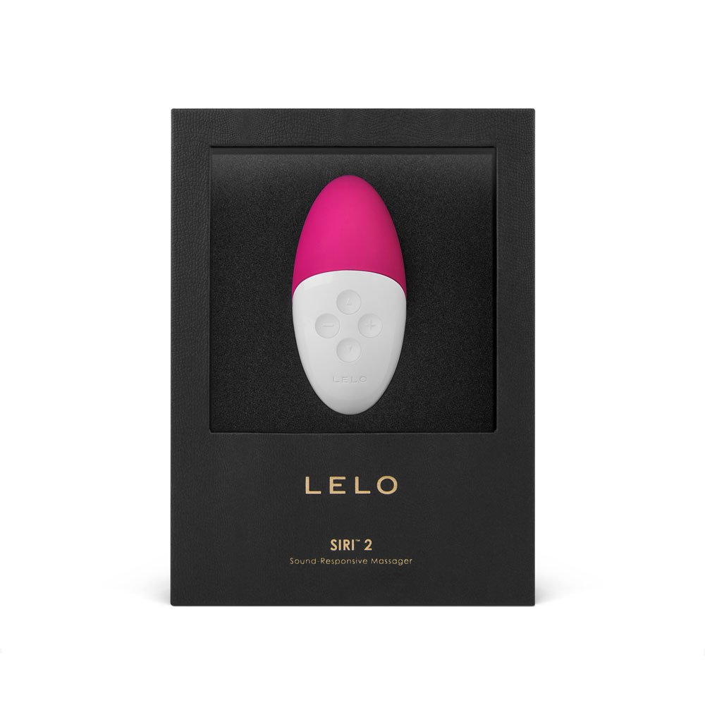 LELO SIRI 2, Cerise Vibratore clitorideo, Massaggiatore esterno donna sensibile al suono - Dimensioni compatte, ottima potenza