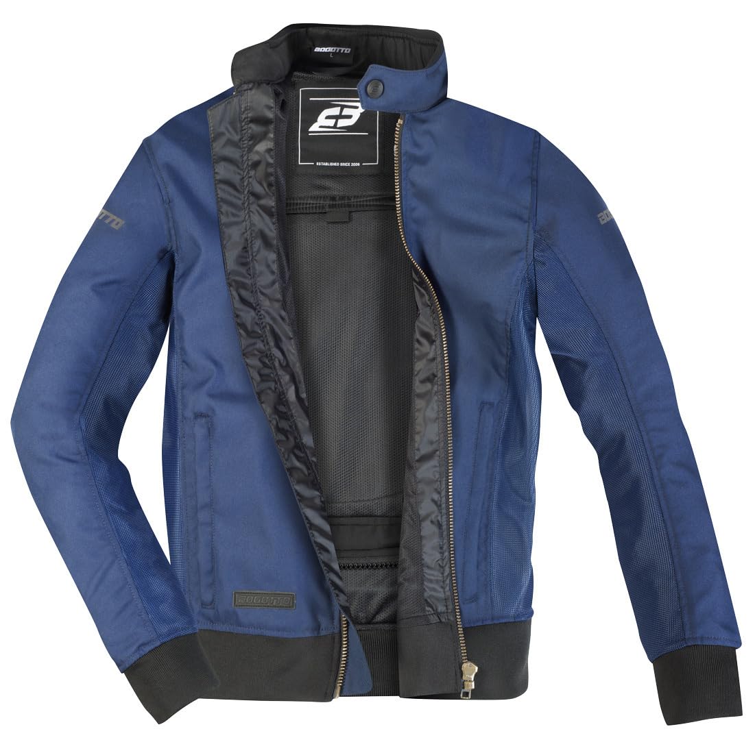 Bogotto Drift-R Air Mesh Kurtka tekstylna motocyklowa, czarny, 3XL