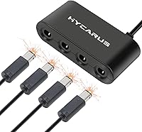 Vista 2 de Switch GameCube - Adaptador de controlador para Nintendo Switch GameCube con botones turbo y de inicio, adaptador de interruptor GameCube