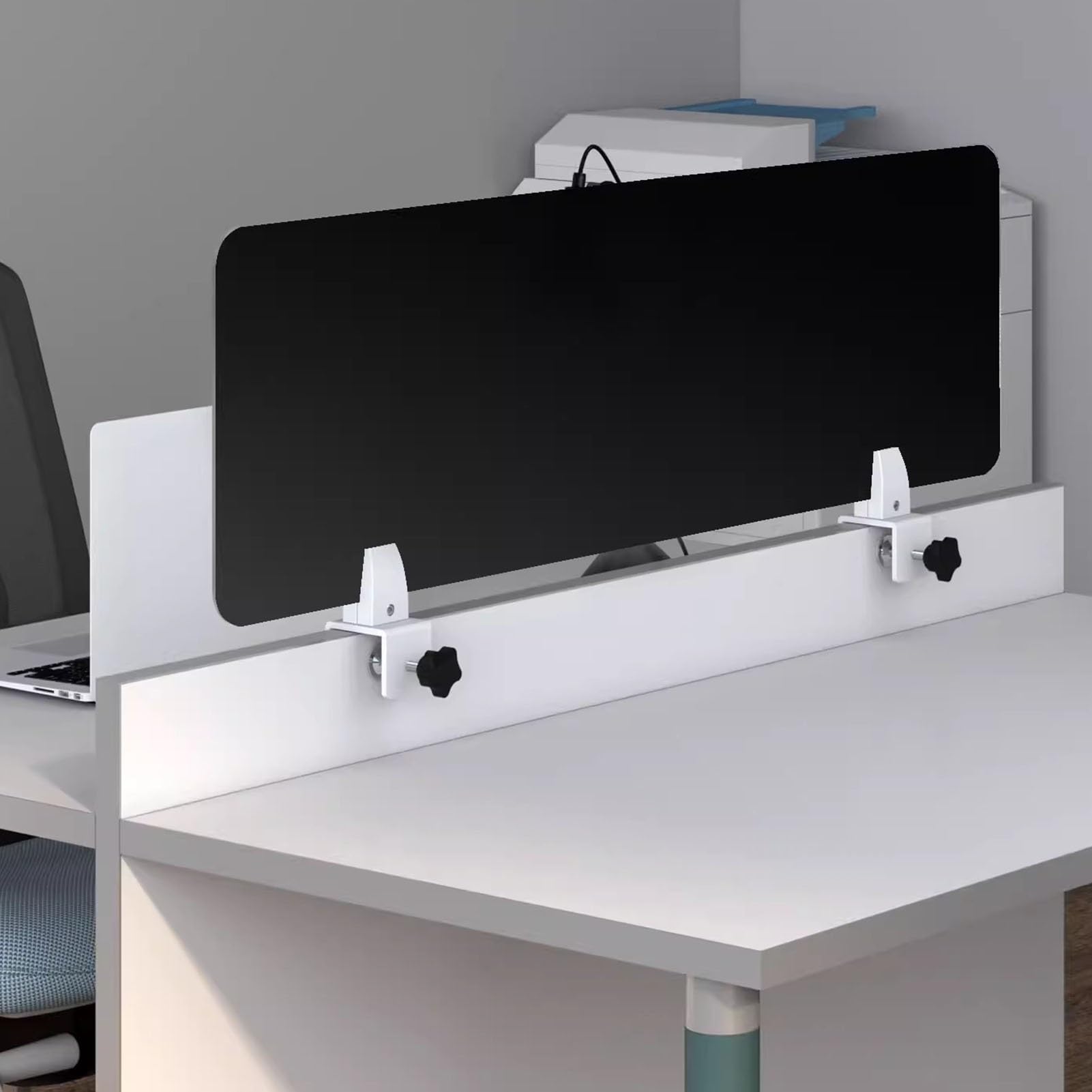 HJYCLFAZU Adjustable Matte Acrylic Desk Divider for Students, Office Reception & Cashiers -, Freestanding Partition Enhanced Workspace nization