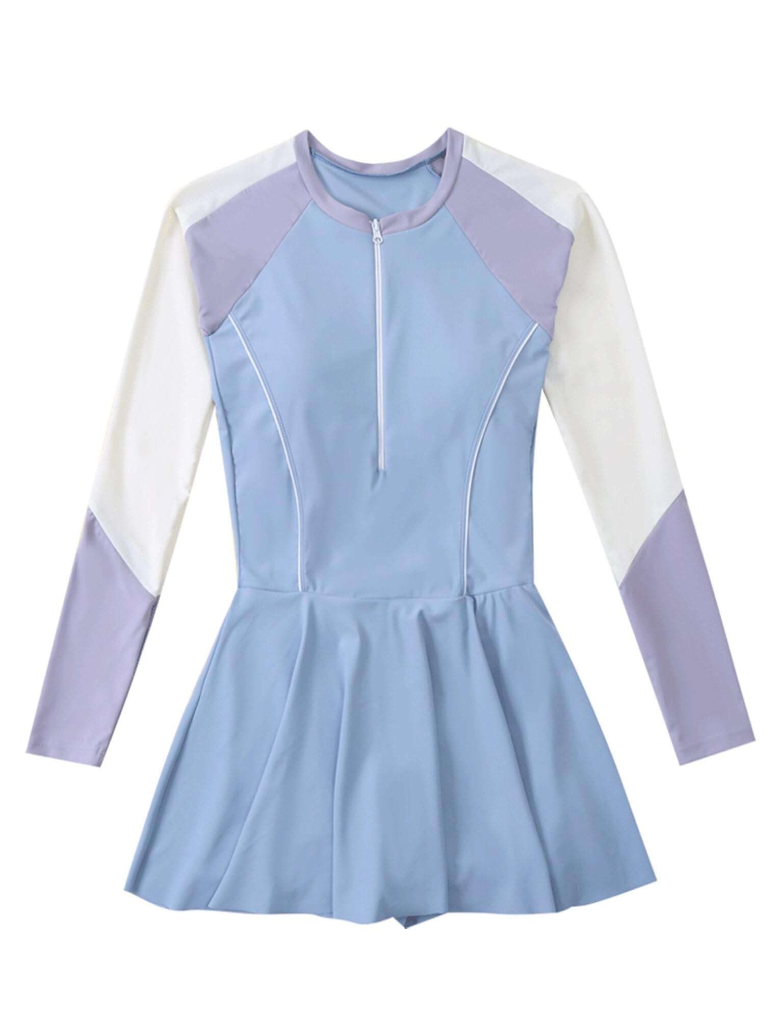 Happy Cherry Traje de baño de protección contra erupciones para niñas, conjunto de natación modesto UPF 50, traje de baño de playa de 6 a 16 años