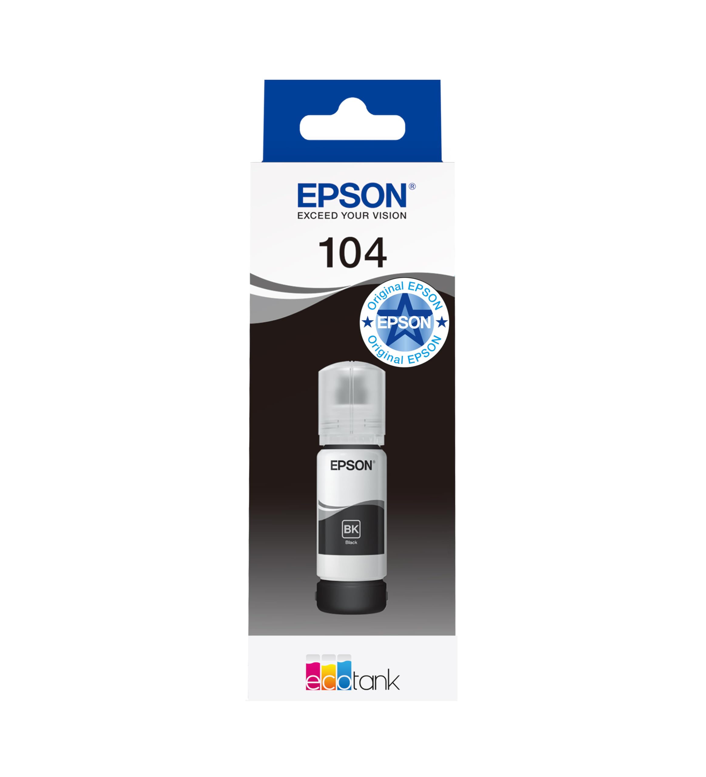 Epson EcoTank 104 Original Tintenflasche, Schwarz