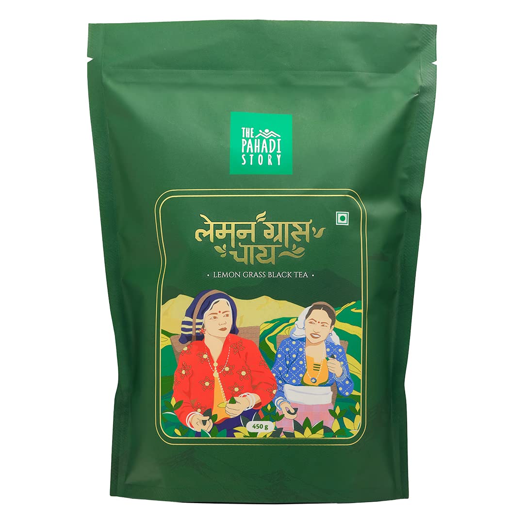 The Pahadi Story Lemon Grass Tea 450gm Assam Black CTC Tea With Lemongrass Leaves, 100% Natural Ingredients Chai Patti is Perfect Blend of Premium CTC and Fresh Lemongrass (Lemon Grass Tea 450gm) (B0B7B1TFHF) Amazon Price History, Amazon Price Tracker