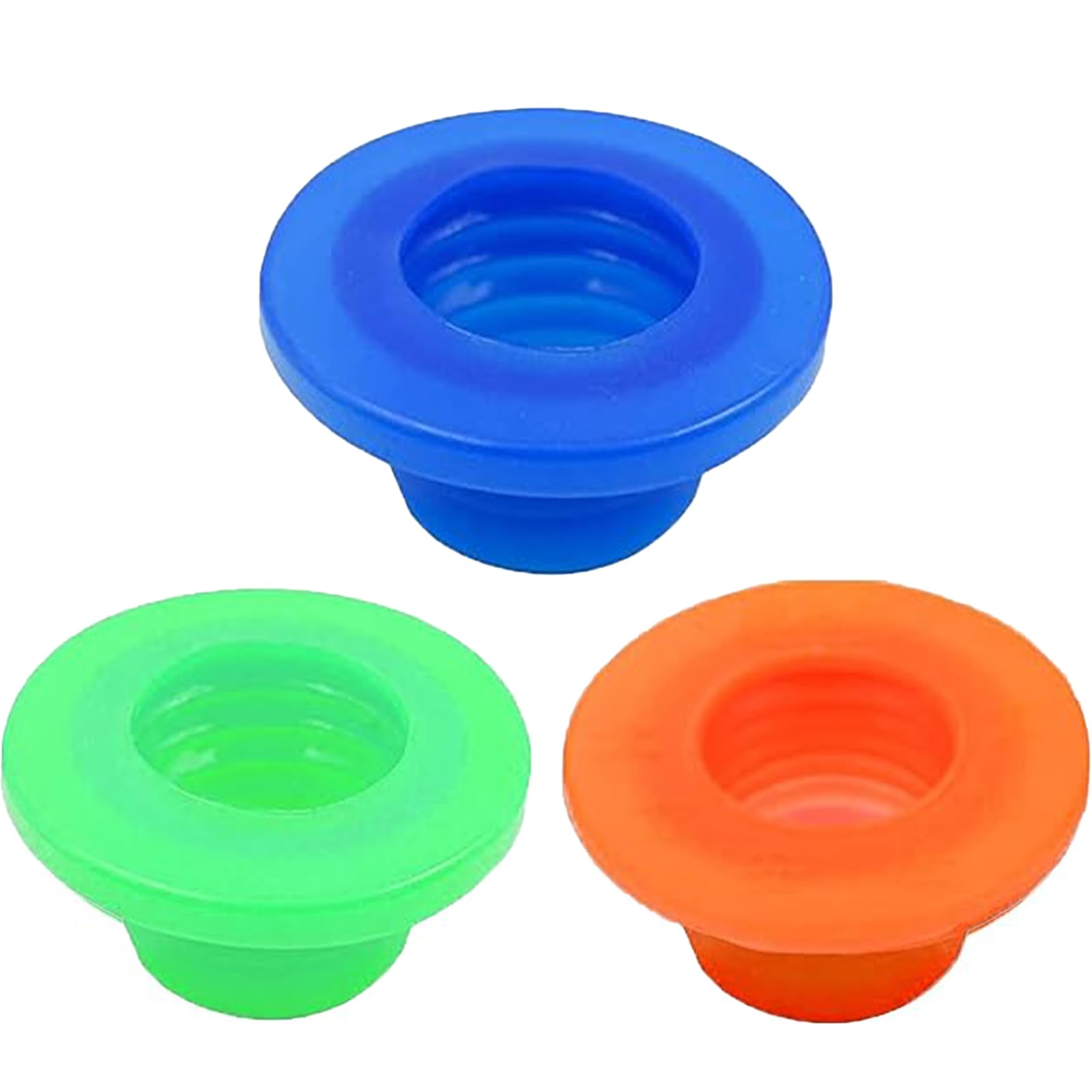 LiXiongBao 3 Pack Drain Pipe Seal Hose Silicone Plug,Silicone Sealing Plug Kitchen Pipe Sewer Seal Ring Washing Machine Drain Multipurpose Pipe Connector Bathroom Kitchen Laundry(Random Color)