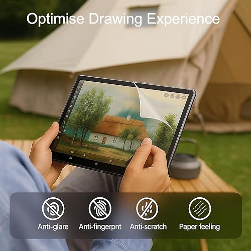 Miniatura 4 de Paquete de 2 protectores de pantalla Paperfeel compatibles con XPPen Artist 15.6 Pro V2 tableta de dibujo, película mate antiarañazos antirreflejos,
