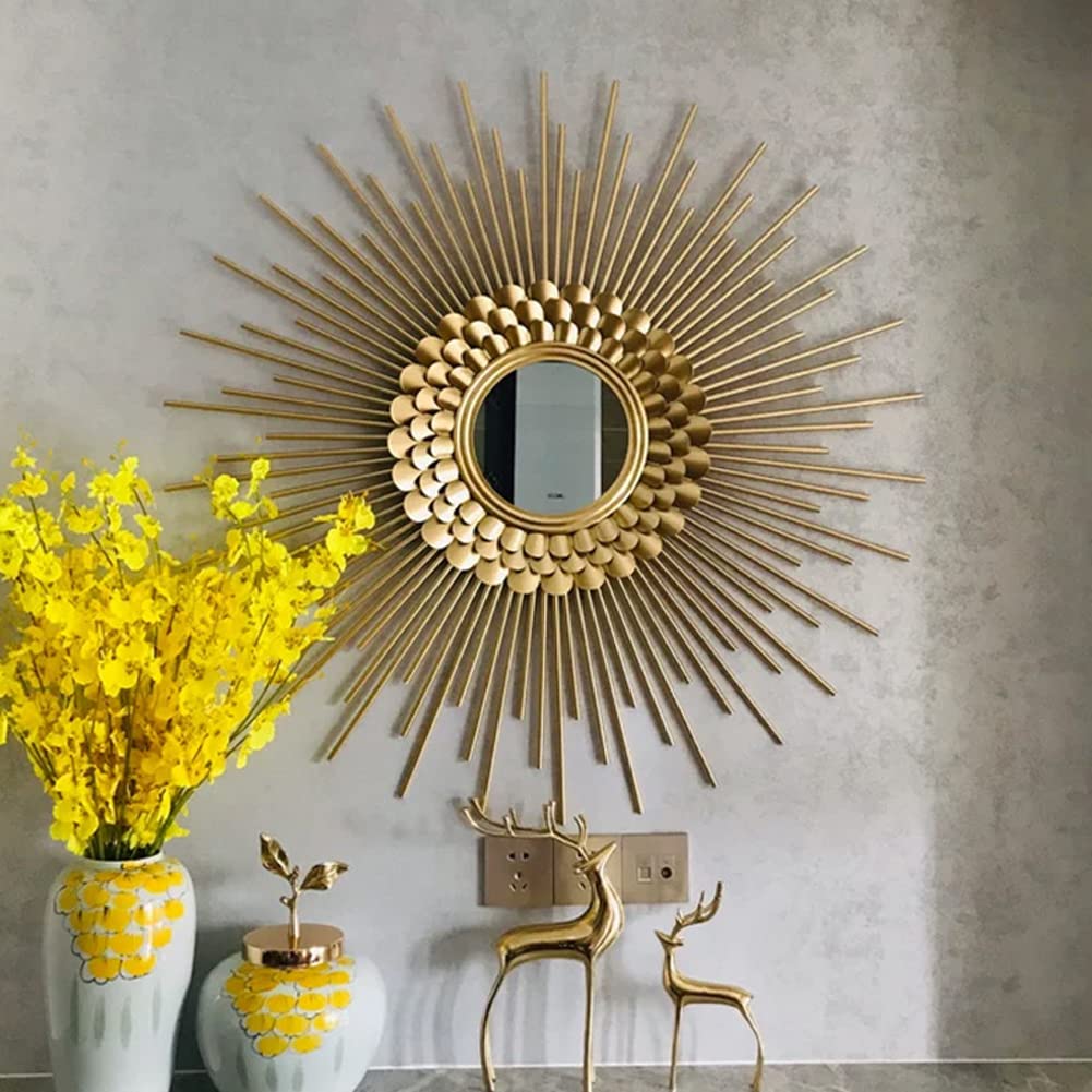 Buy Gold Starburst Mirror Wall ed Round Mirrored Wall Art Hanging Decor