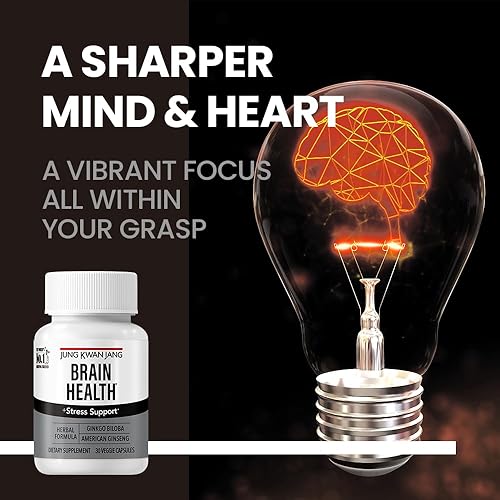 Miniatura 5 de JungKwanJang Ginkgo Biloba Suplementos con ginseng americano para fórmula de salud cerebral, memoria extra fuerza, refuerzo de enfoque, promueve la