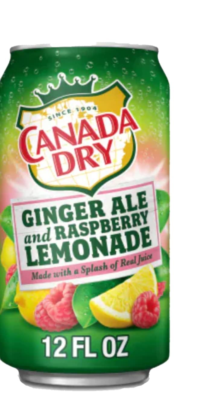 Photo 1 of Canada Dry Ginger Ale and Raspberry Lemonade, 12 fl oz, 10 Cans