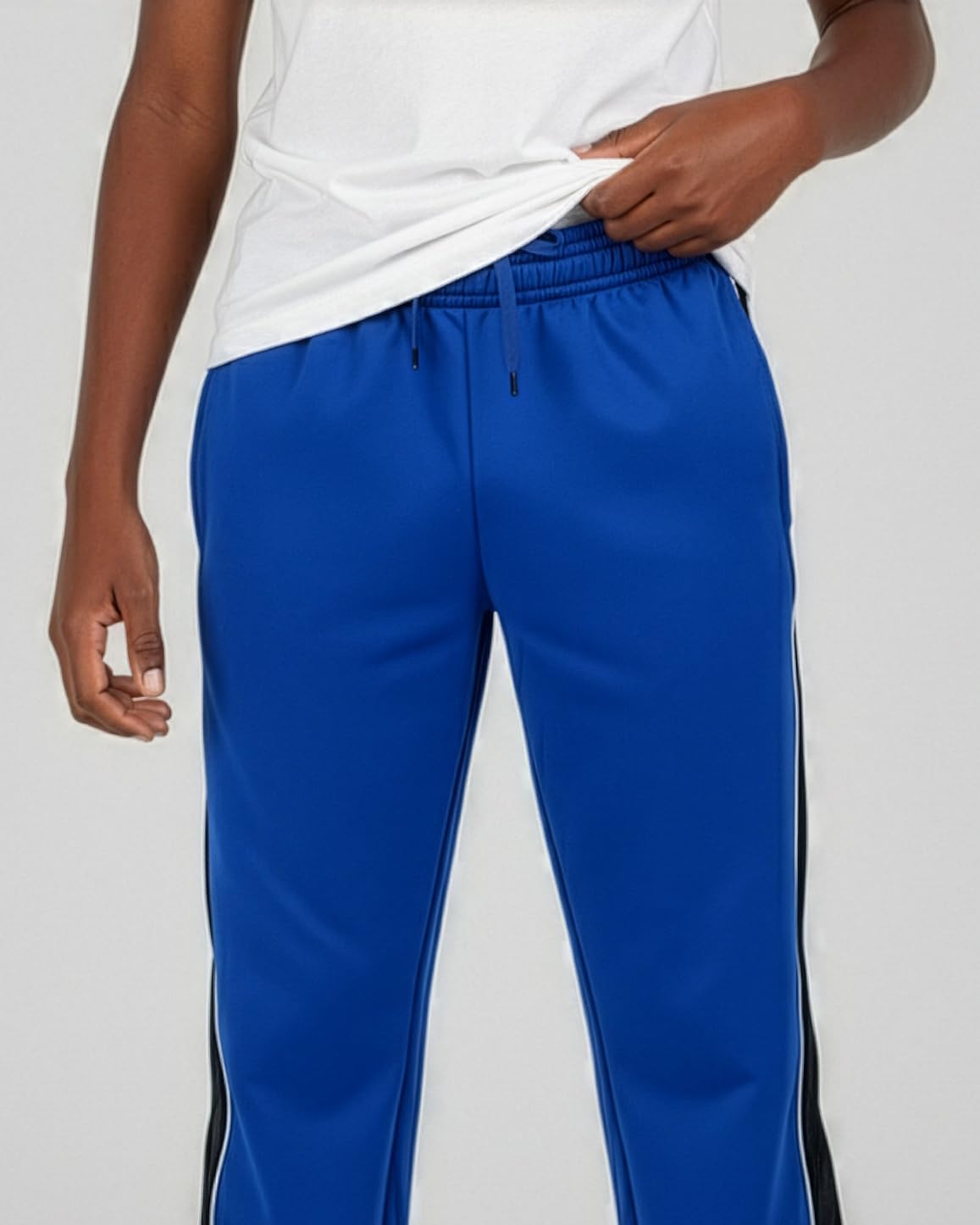 Real Essentials 3 Pack: Boys' Tricot Open Bottom Sweatpants - Athletic Running Pants with Pockets for Kids Teens Youth - Image 4