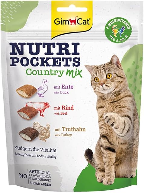 Gimcat Nutri Pockets 419183 Przysmak dla Kotów, 150 g