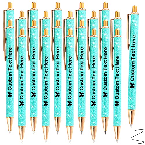 ANCOLOFIS Personalisierte Kugelschreiber Mit Stylus – 10 Stück, Gravur Möglich – Elegante Büro-Stifte, Geschenkidee
