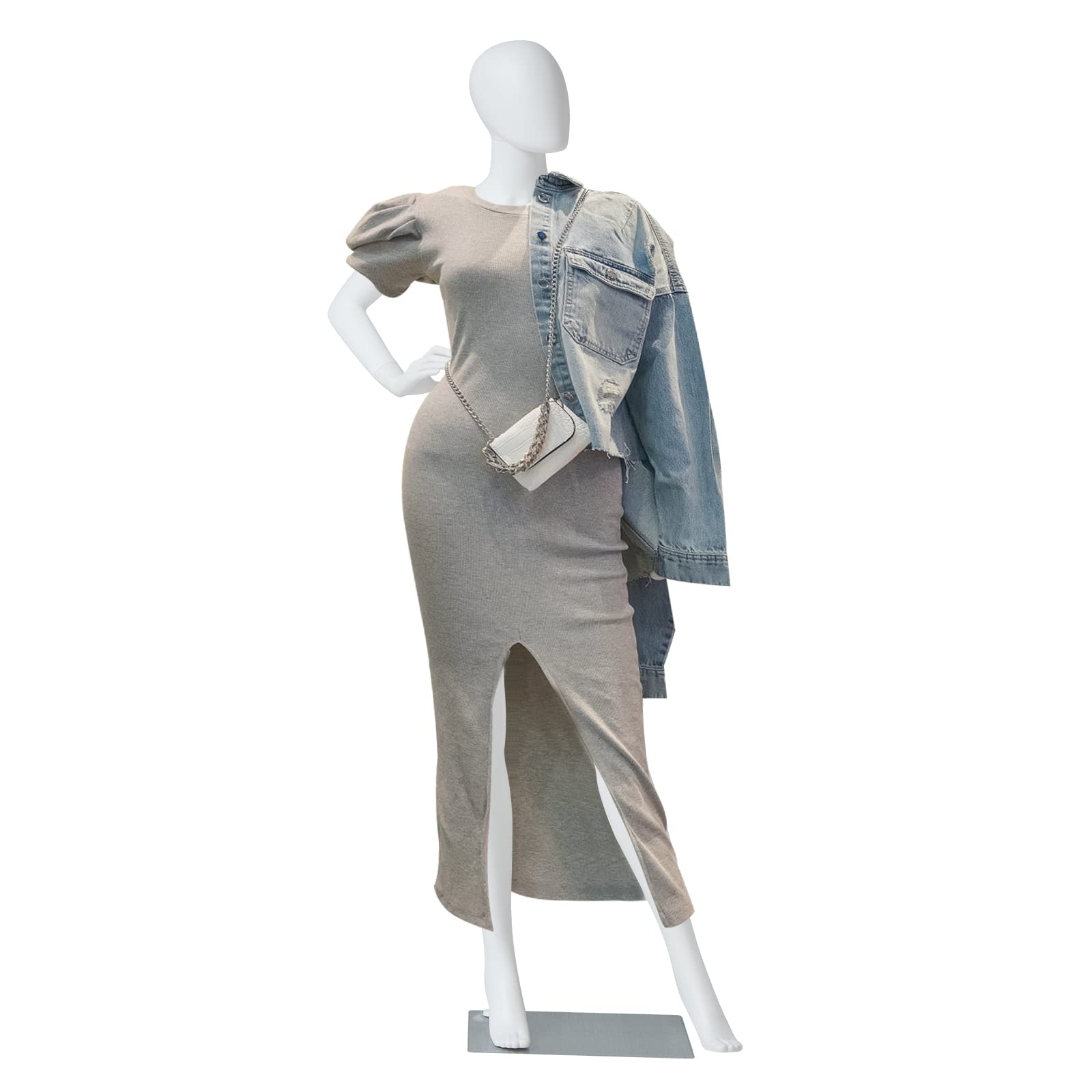 Display Manikin Torso Stand w/ Detachable Hand Full Body for Clothing Store, Holiday Cosplay
