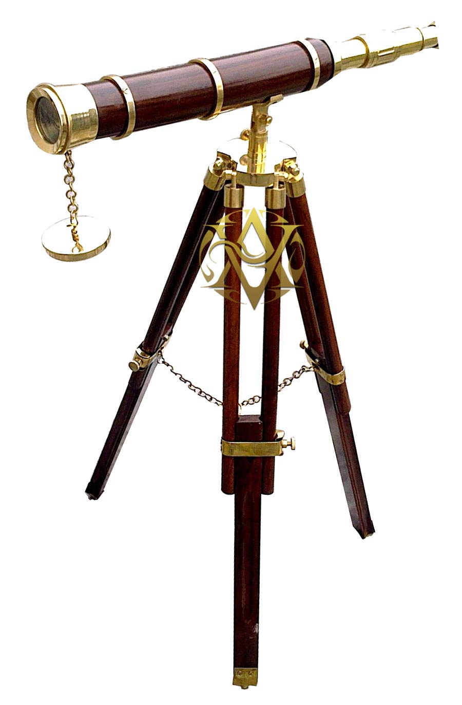 Messing Telescoop Op Een Kaart Stock Afbeelding - Afbeelding: 29062835