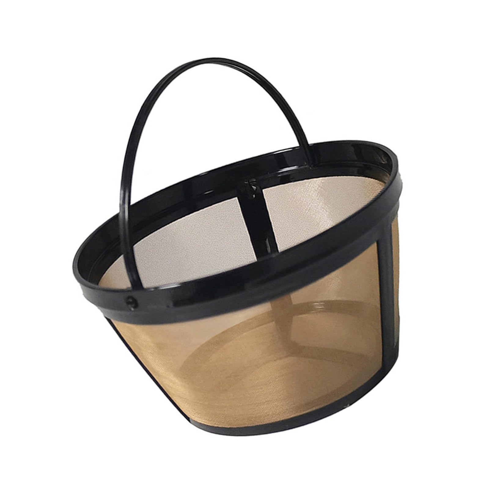 MICFENY Practical Golden Tone Coffee Filter Sturdy Coffee Filter Coffee Strainer for 4/6/8/12 Cup Basket Styles Coffee Maker