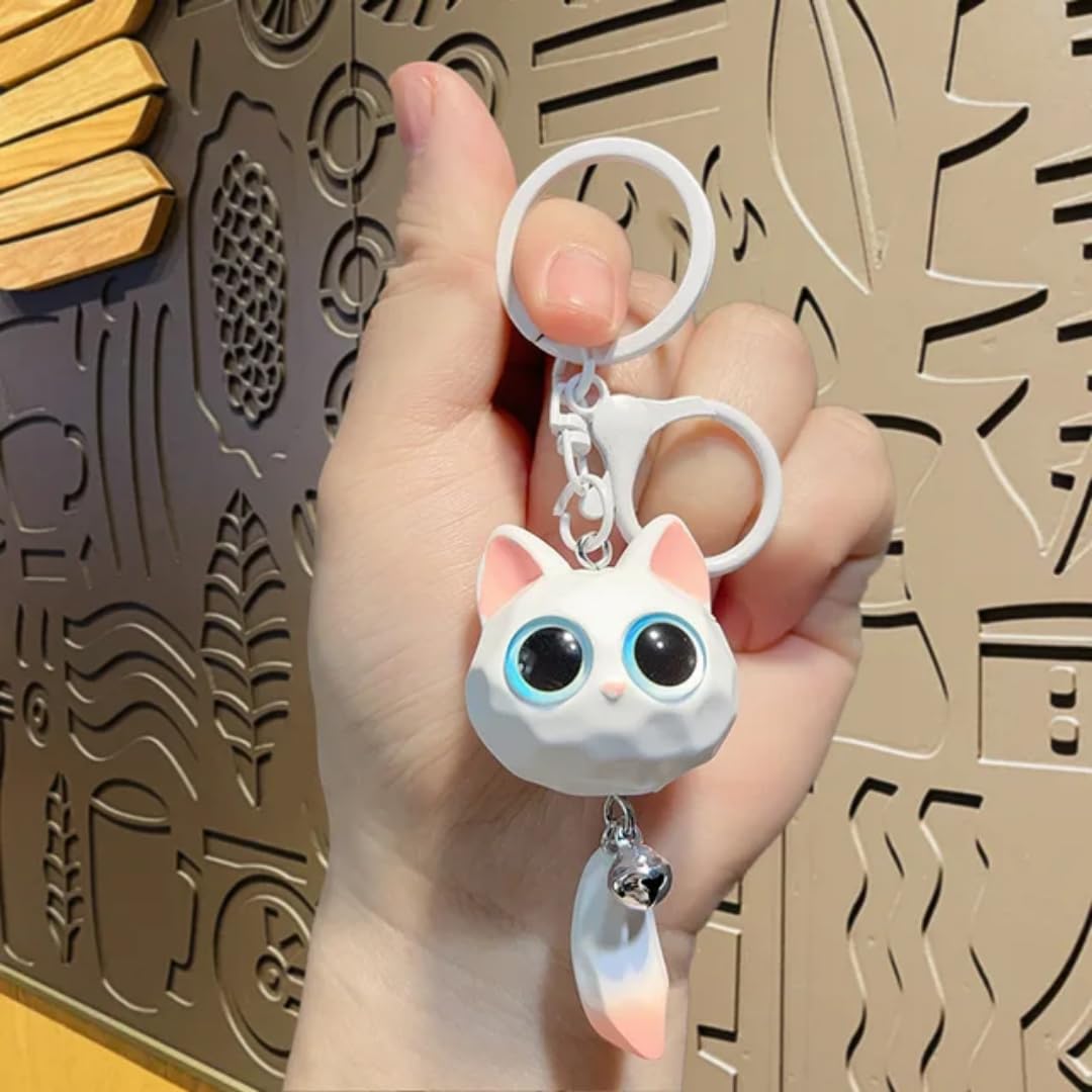 Cute Cat Keychain & Bag Hanging Charm for Girls | Cartoon Cat Bag Charm | Keyring for Bags, Purse, Backpack | Gift for Girls & Women-image-27