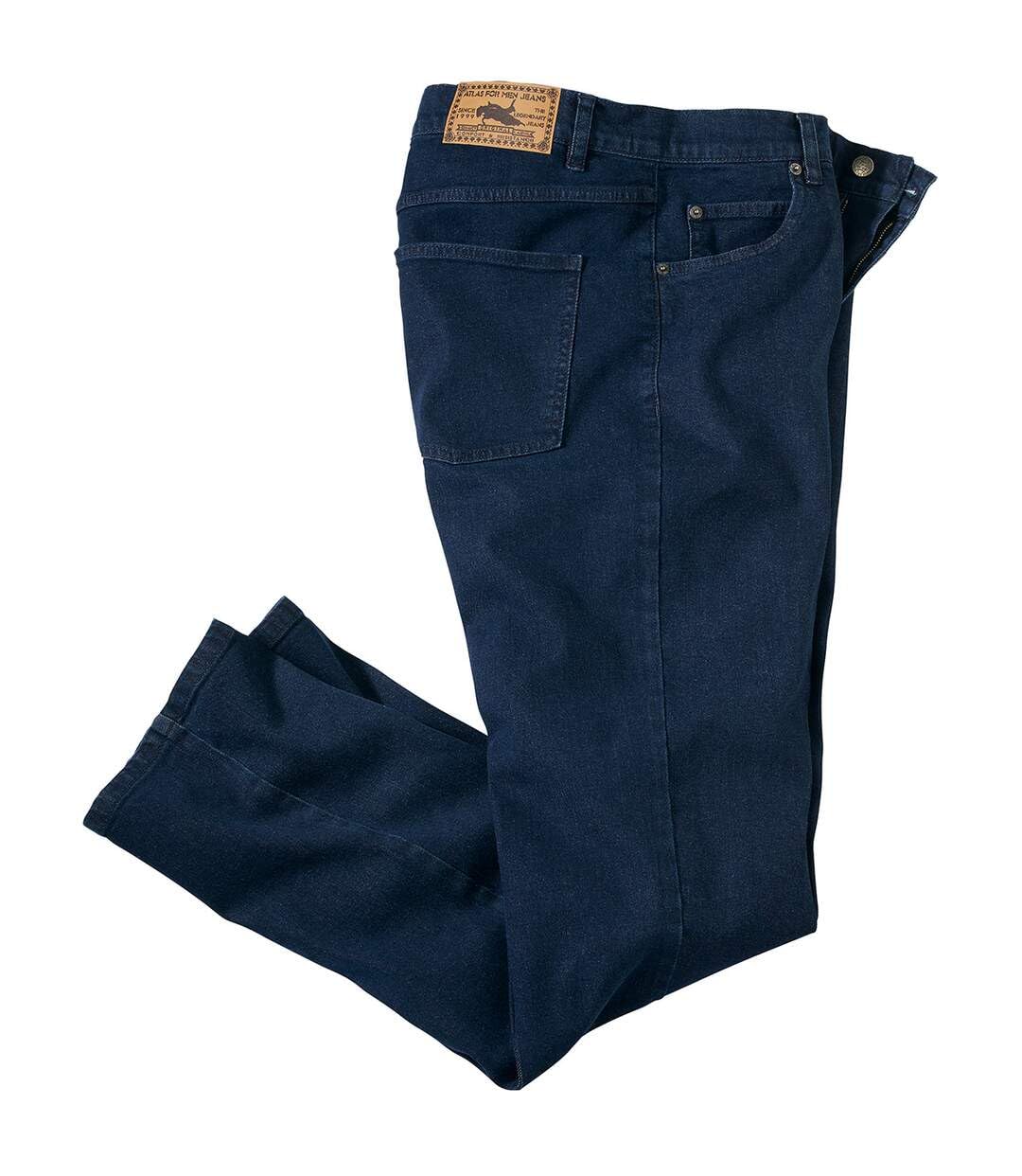 ATLAS FOR MEN - Men's Straight Cut Jeans - Dark Blue - W48