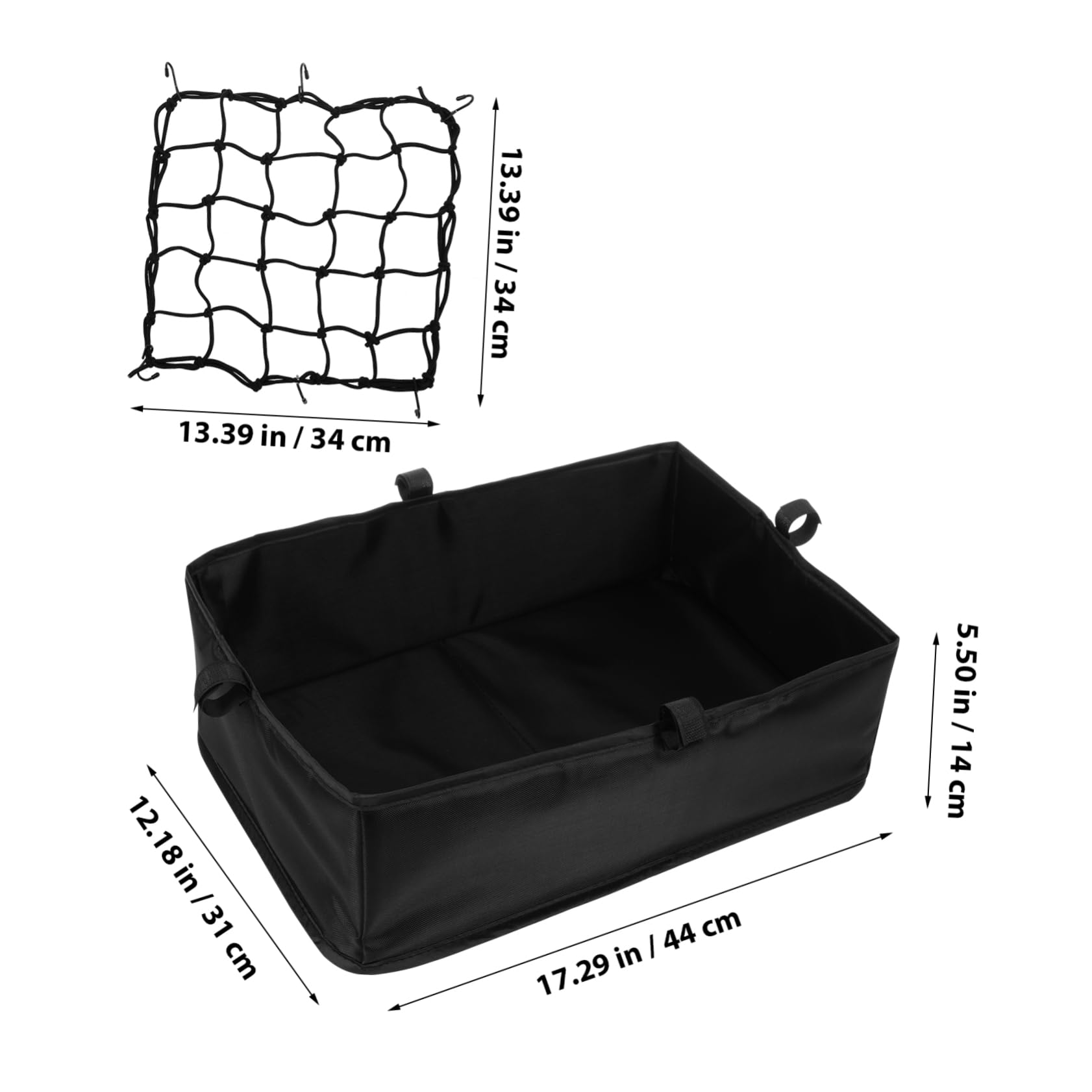 SUPVOX Heavy Duty Oxford Cloth Storage Bag for Front Rear Bike Rack Versatile Bike Accessories for Groceries Camping Gear and Daily Essentials