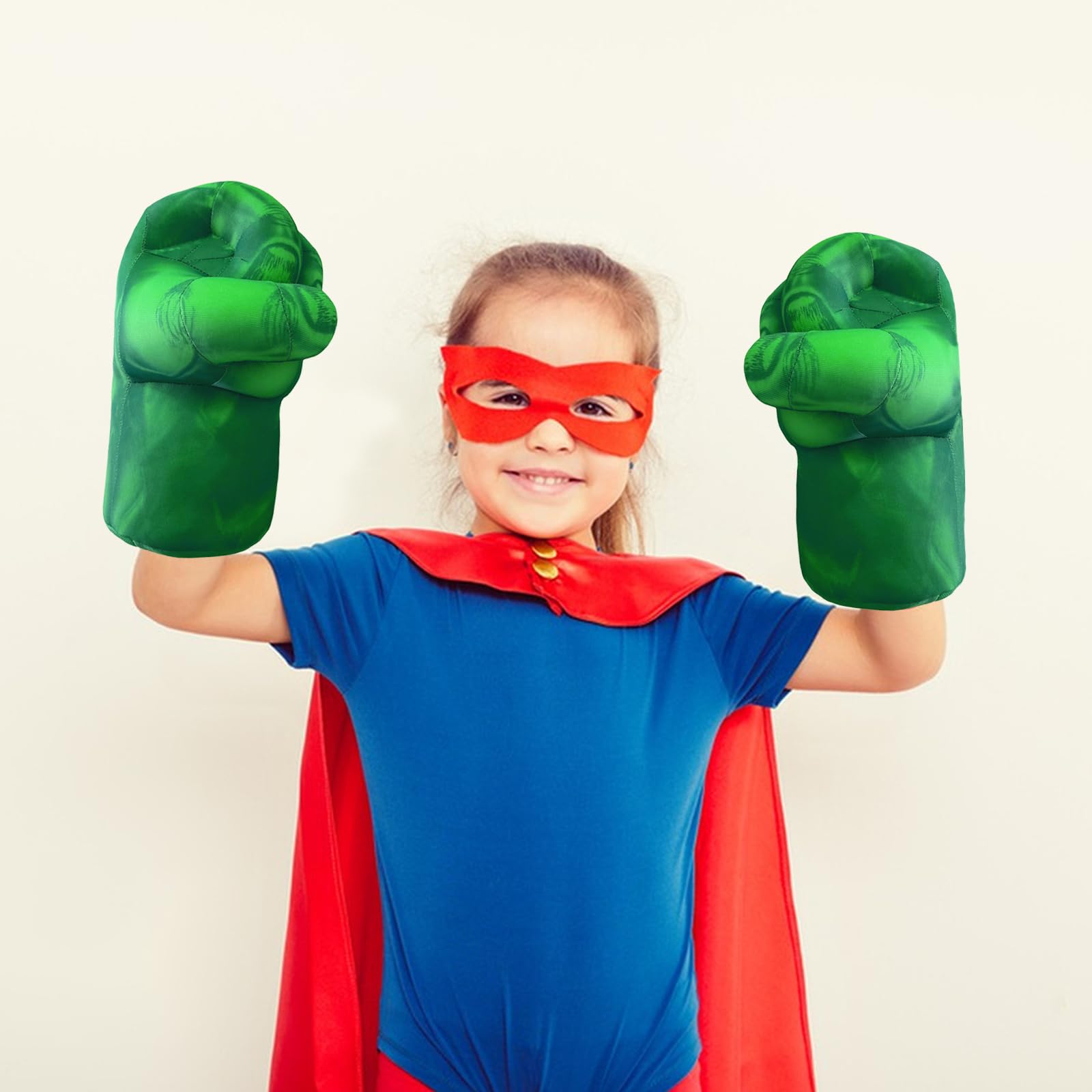 JEEK Gants de super-héros pour enfants Jouets Smash Gants de boxe en peluche douce vert B