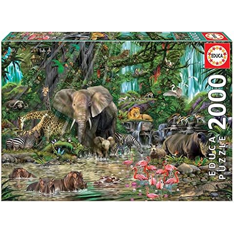Educa - Genuine Puzzles, Puzzle 2.000 Piezas, Jungla Africana (16013) Cover