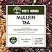 TEE'S HERBS, MULLEIN HERBAL TEA blend, Lung Cleanse and Respiratory Support. An organic and wildcrafted loose herbal leaf tea blend containing more than 6 herbs for a synergistic effect. Caffeine-free, all natural, Non-GMO, 1 oz Makes 26 Cups