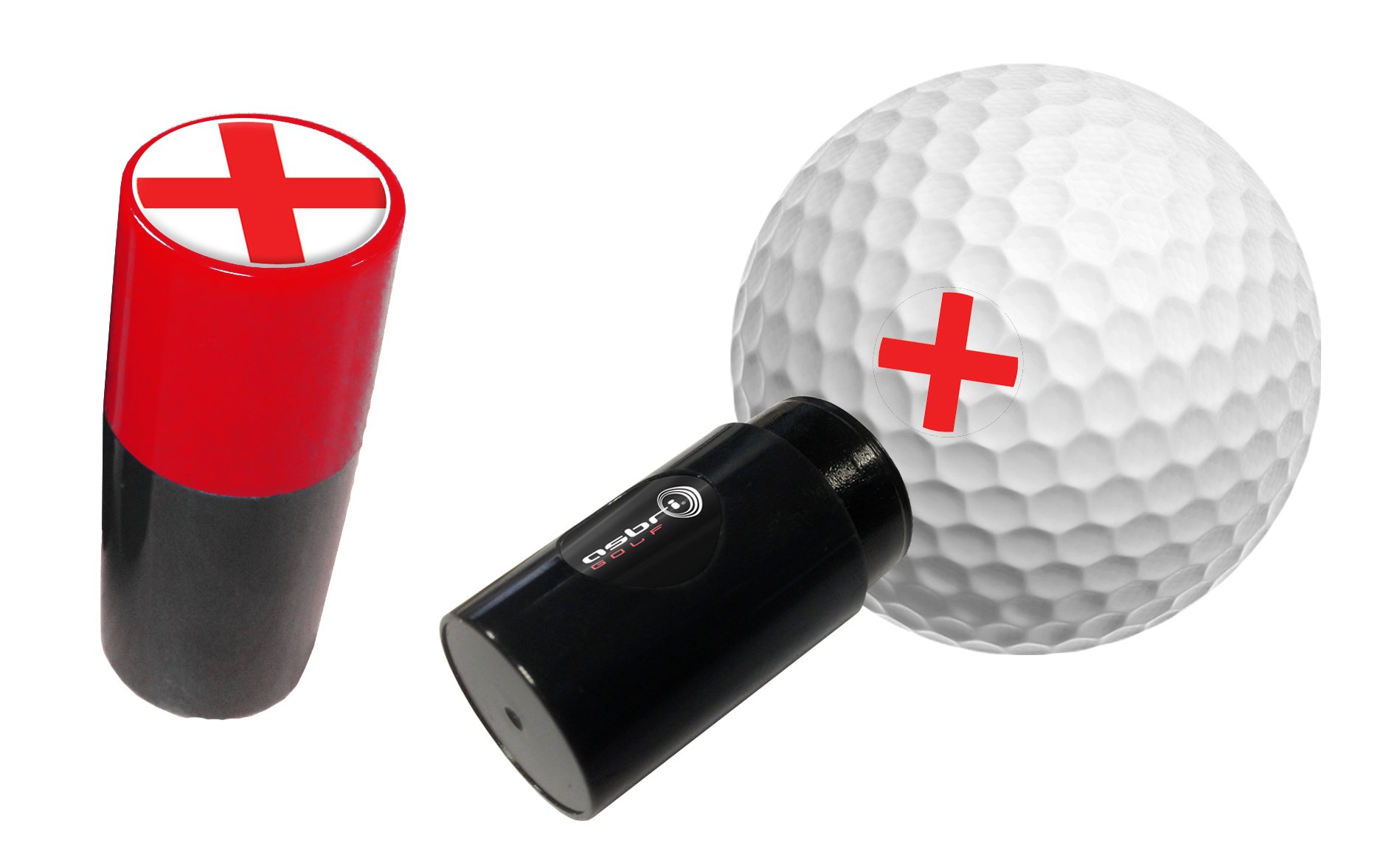 Asbri Golf England Ball Stamper - Red