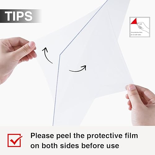 Miniatura 4 de Vittanly - Juego de 9 portarretratos, plexiglás resistente a rupturas, exhibe fotos de 8 x 10 pulgadas o, con paspartú, de 5 x 7 pulgadas, marcos