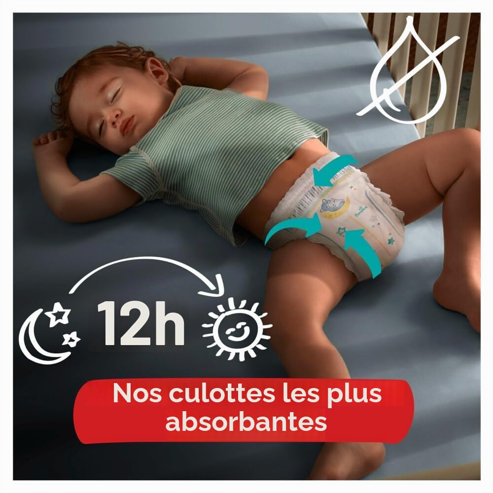 Pampers - Pantalon Baby Dry Night - Taille 5 - Petit pack - 35 pièces - 12/17 KG