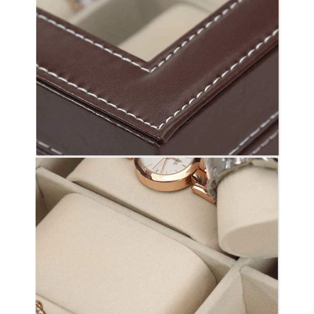 Schmuckschatulle – Uhrenbox-Organizer mit Valet-Schublade, Metallscharnier, großem Halter, schwarzem PU-Leder – Uhrenaufbewahrung, Schmuckschatulle für Herren Present
