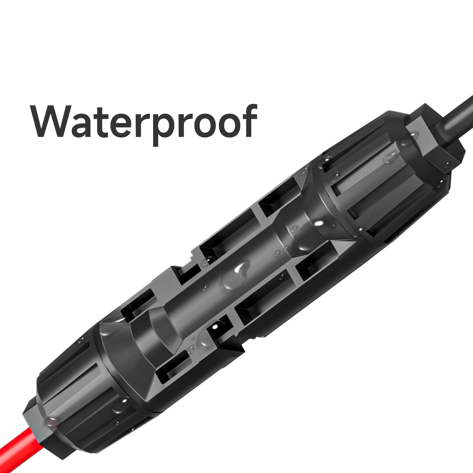 Goupchn Złącza do paneli słonecznych do kabla adaptera SAE 10AWG, przewód przedłużający PV do SAE, z 2 adapterami polaryzacji SAE do SAE, do kampera, przyczepy kempingowej, paneli słonecznych, zestawu