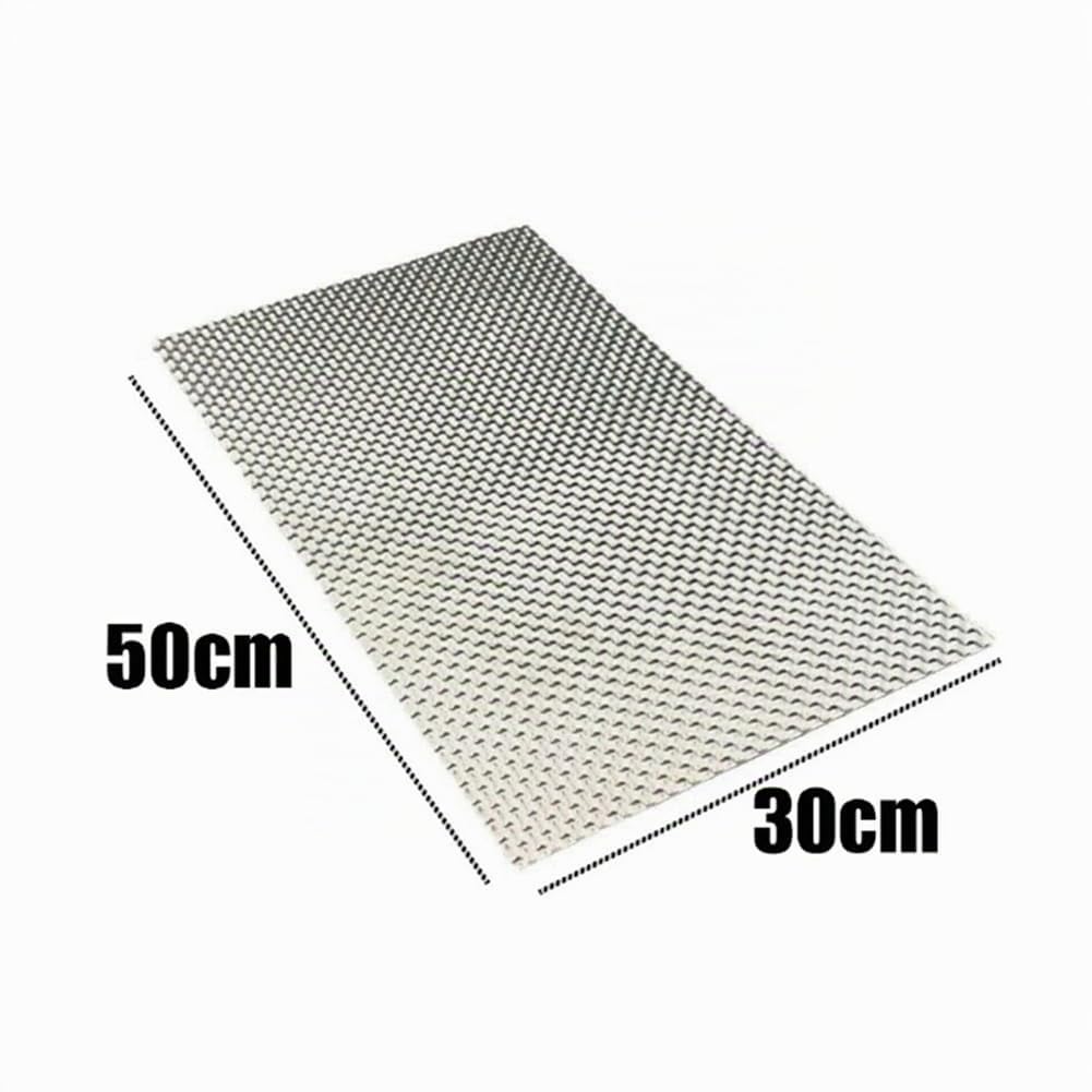 Bouclier Thermique en Aluminium Gaufré, Bouclier Thermique pour Tuyau D'éChappement et Plaque D'Aluminium D'Isolation Thermique GéNéRale pour Automobile