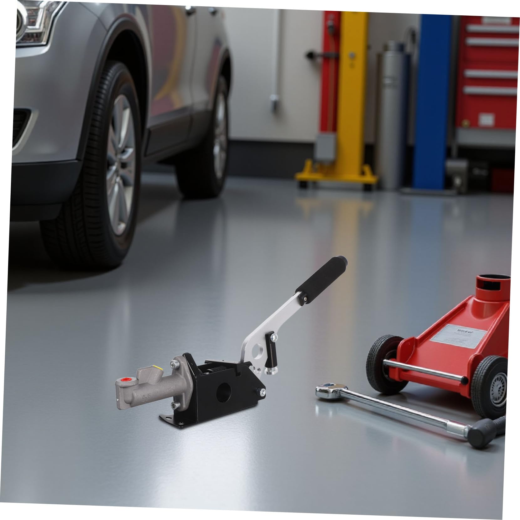 Ciieeo Freno Mano Idraulico per Auto Leva del Freno di Emergenza per Drift Materiale Resistente Adatto per Gare di Rally e Competizioni con Impugnatura Ergonomica