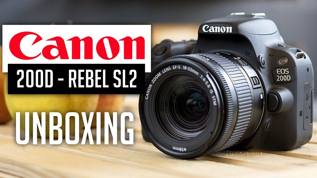 Watch Canon EOS 200D Rebel SL2 Unboxing and Features Review on