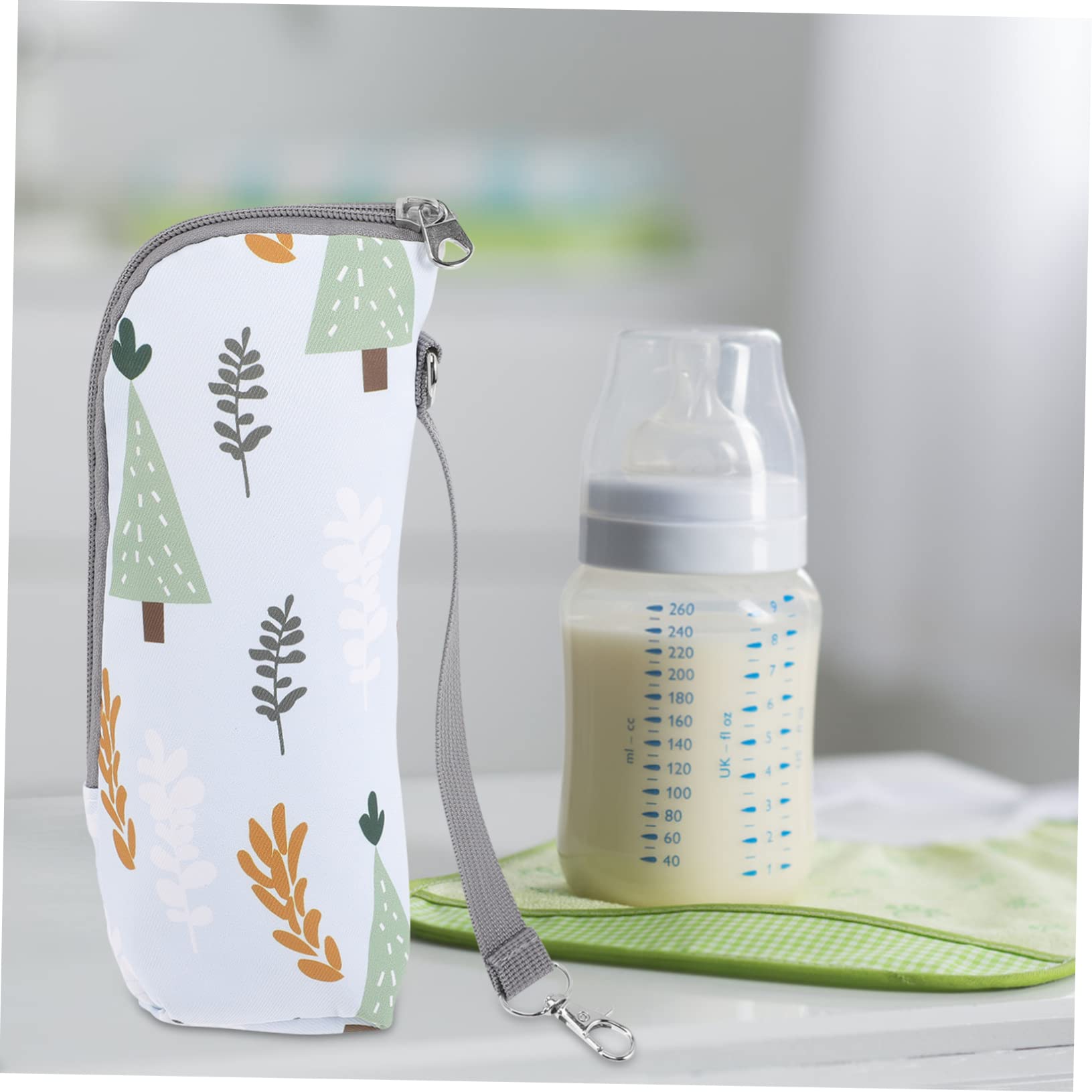 5piezas Bolsa Térmica para Biberones De Viaje Soporte Portátil De Mamá Aislamiento Eficaz para Mantener Temperatura Diseño Cremallera y Asa para Salidas Bebés