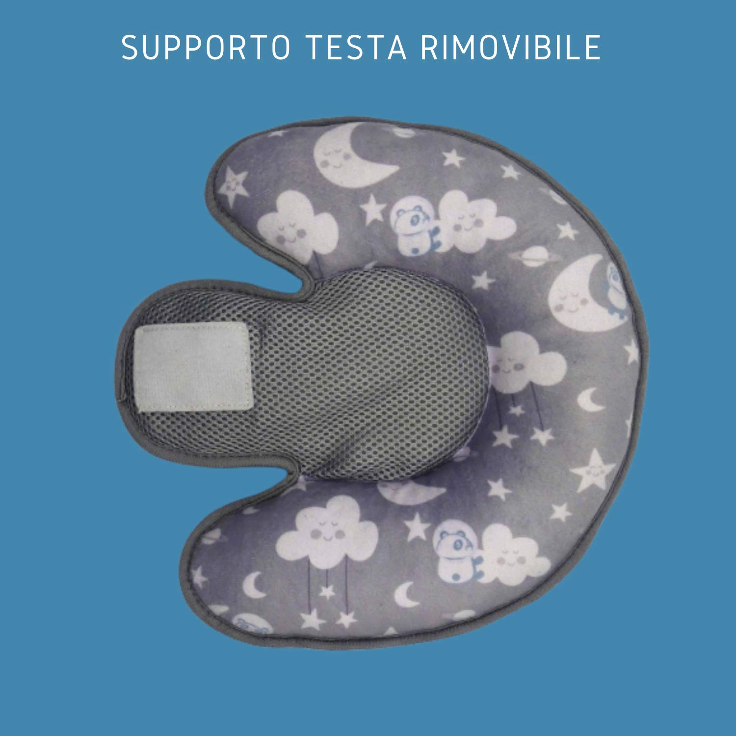 Universal-Sitzverkleinerer für Kinderwagen, exklusive Textur, mit Panda, ideal als Sitzverkleinerer für Babys, Kinderwagen, Autositz, atmungsaktiv, schweißfest, Sommer und Winter