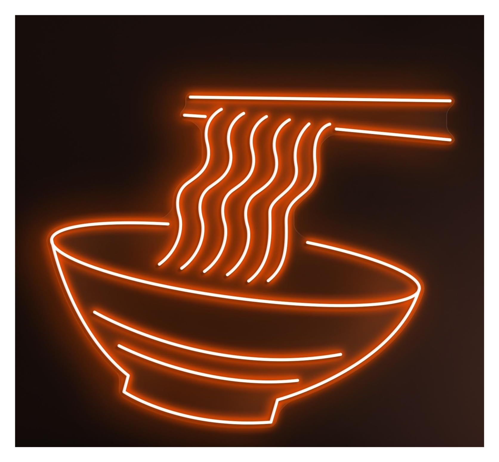RONGCH Hanging Art Signs Ramen Neon Sign Japanese Noodle LED Light Food Shop Wall Decor Restaurant Deli Market Kitchen Home Hanging 48cm