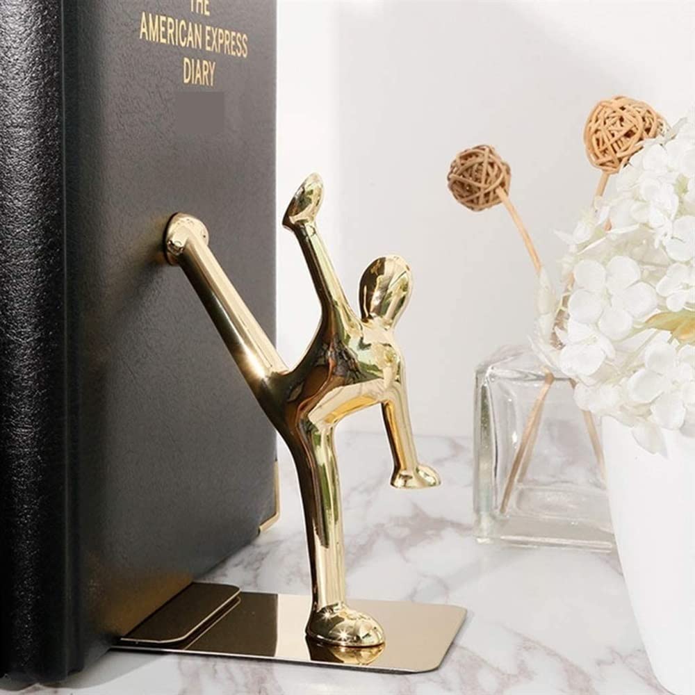 Buchstütze Robuste Buchstützen Aus Edelstahl, rutschfeste, Kunst-Buchstütze, Eleganter Buchhalter Schreibtisch Dekorative