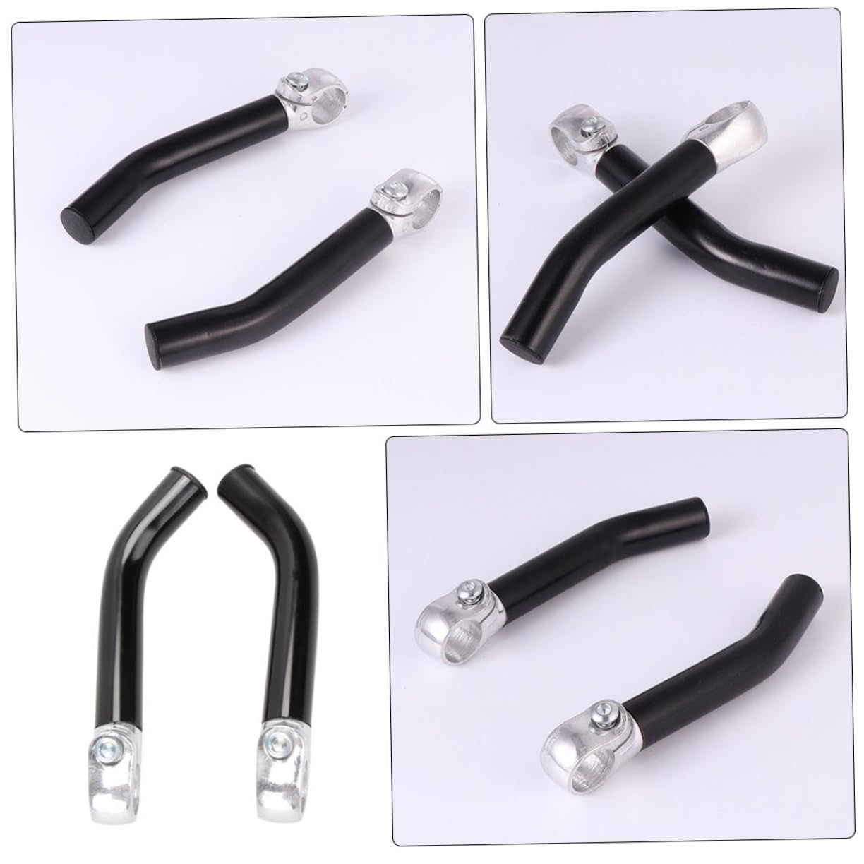 4pièces Extrémités De Guidon Métal pour Vélo De Montagne Poignées Antidérapantes Confortables Et Faciles à Installer Accessoires De Vélo Universels Adaptés à Les