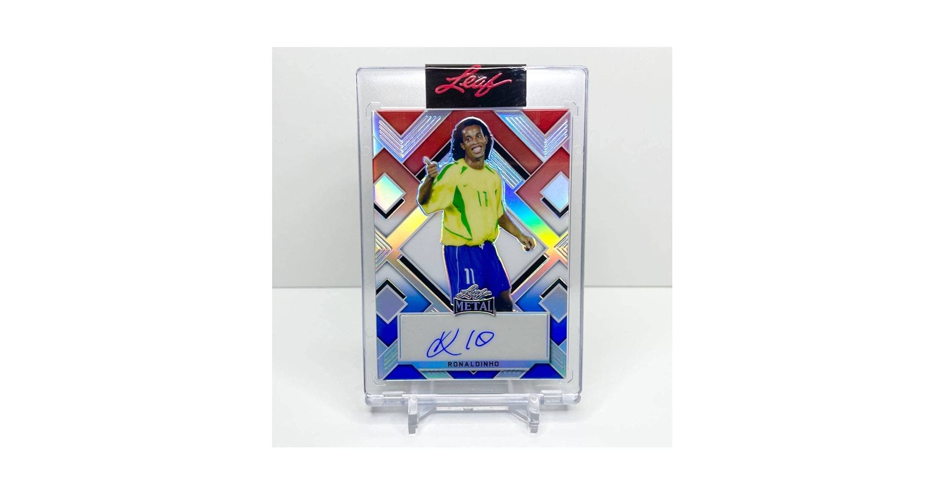 Amazon.co.jp: 2022 Leaf Metal Soccer Ronaldinho auto