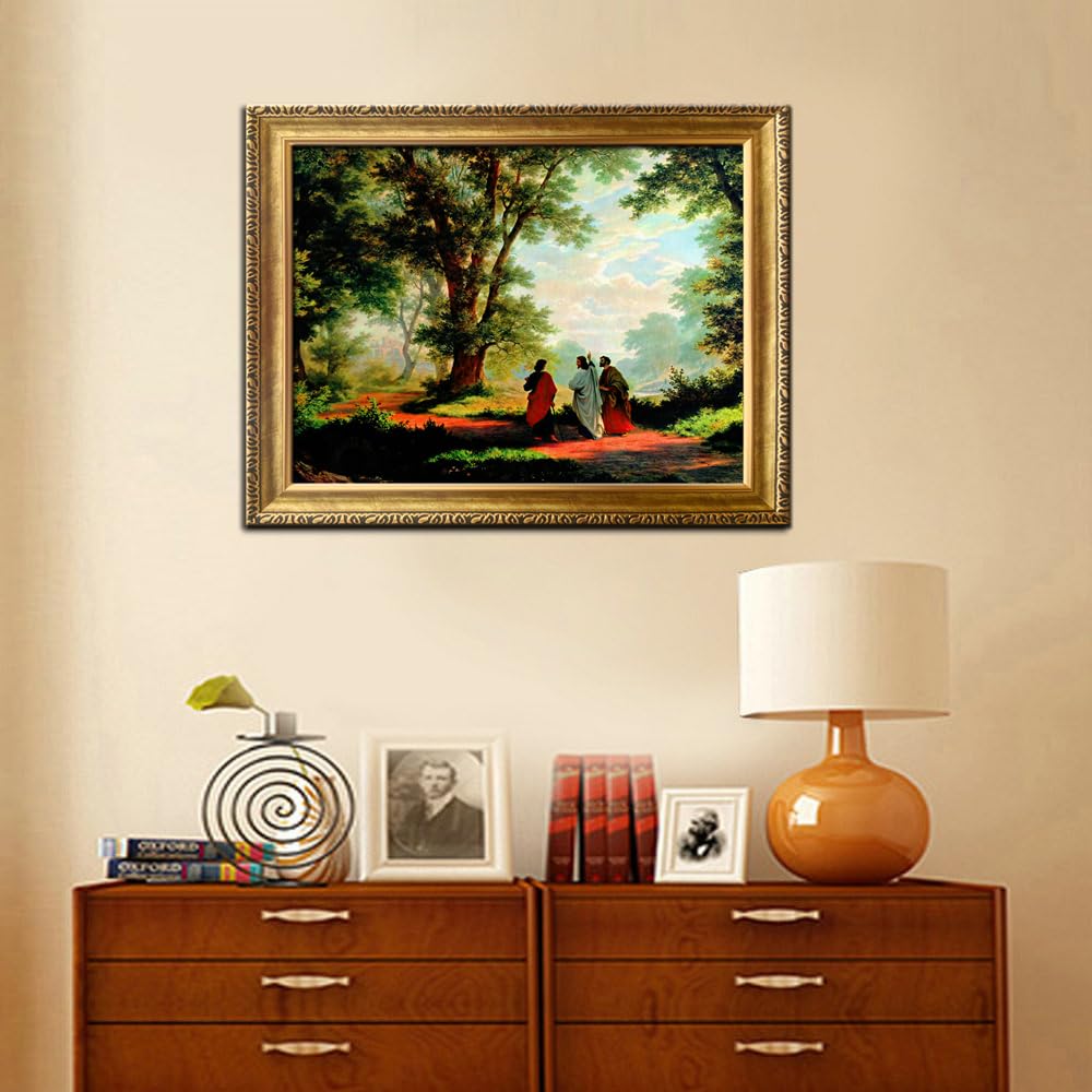 Amazon.com: Framed Art The Road to Emmaus Jesus By Robert Zund