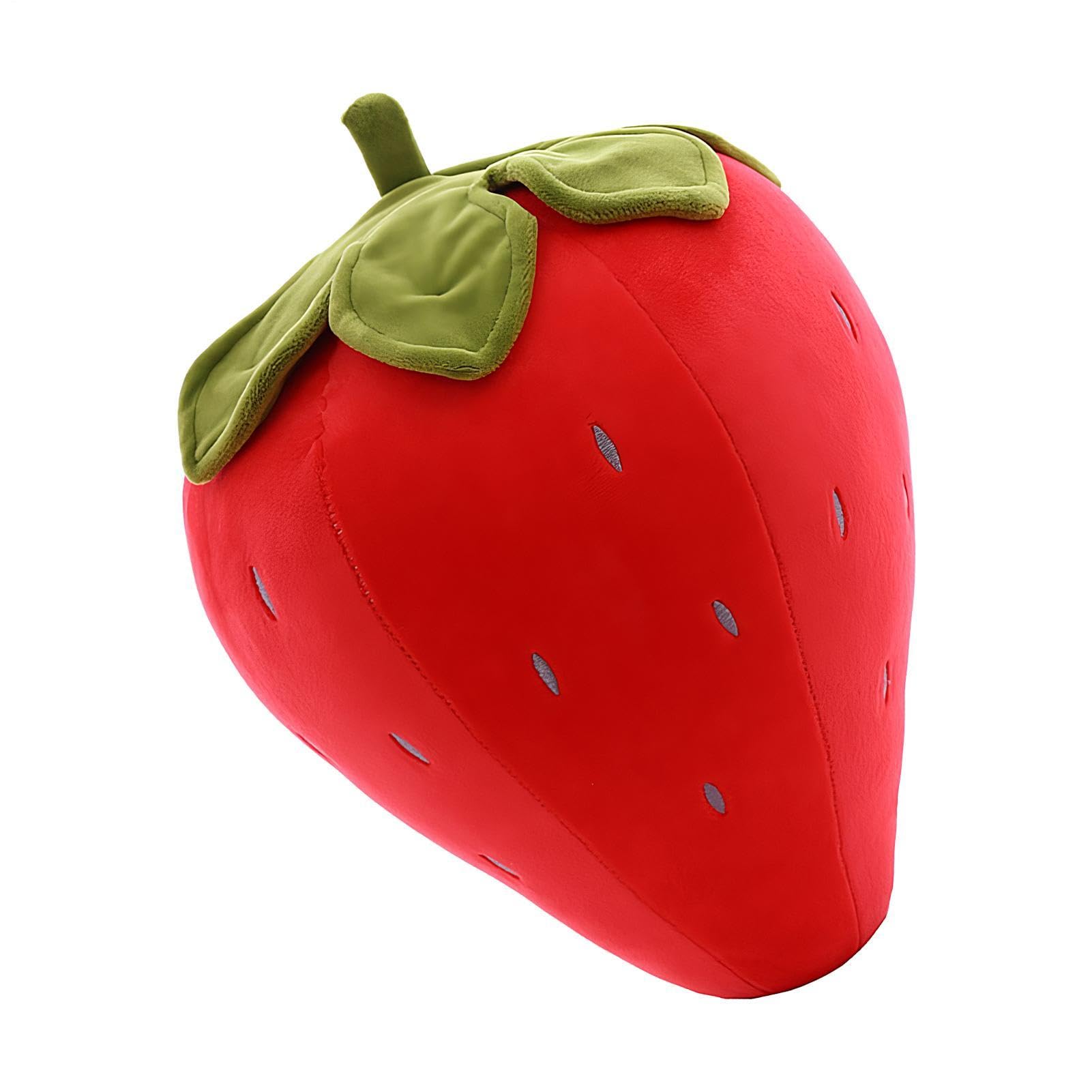 Cute Strawberry Plush Pillow, Soft Kawaii Fruit Stuffed
