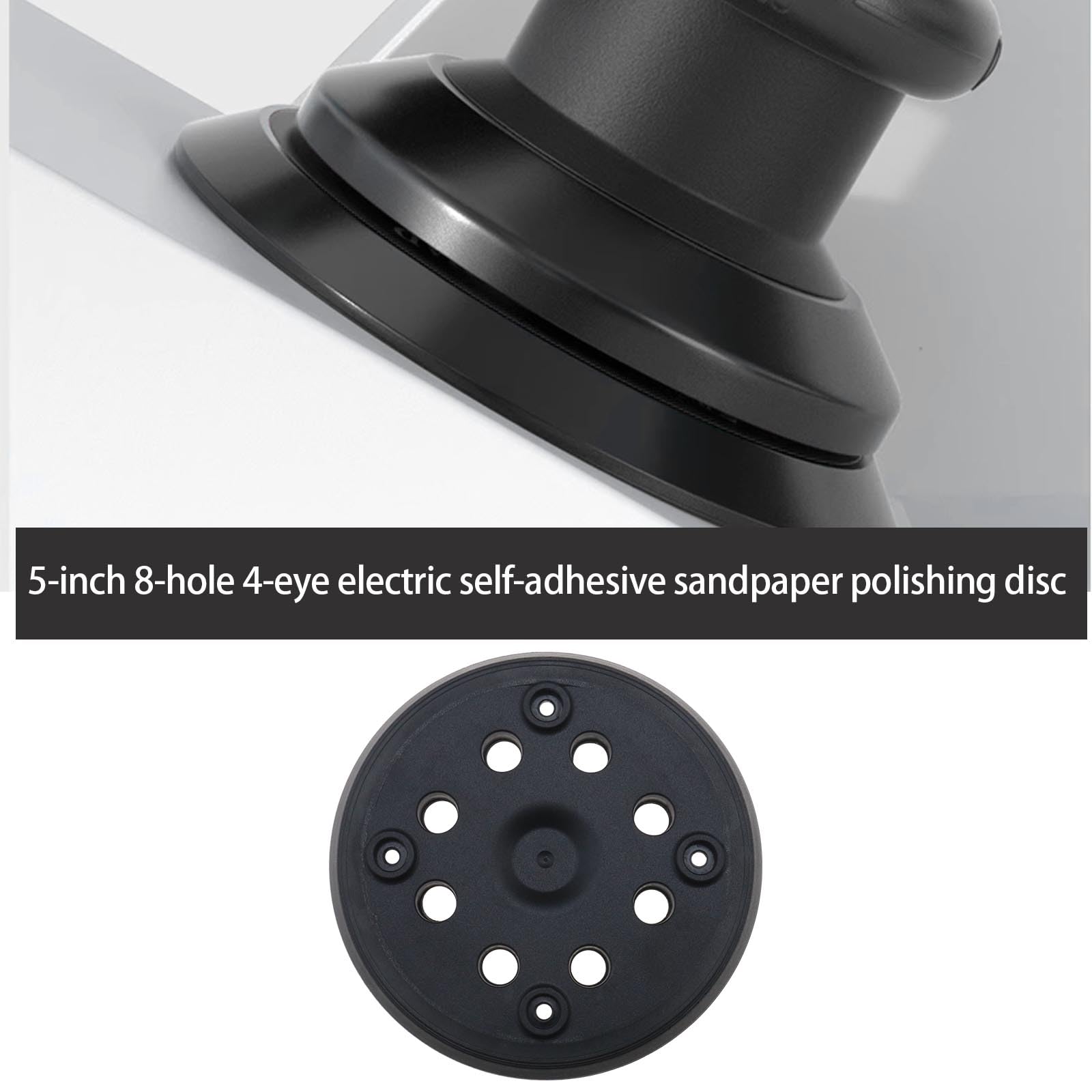 Platorello abrasivo KZQ da 125 mm compatibile con Bosch PEX 220 A, GEX